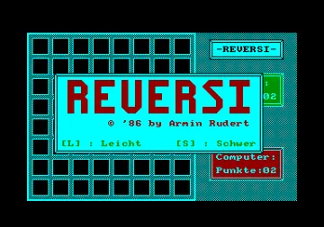 Reversi (G) (1986) [CPC + PC Schneider International] screen shot title